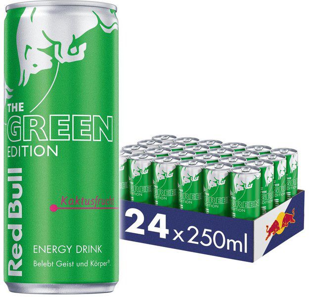 🌵 24x Red Bull Green Edition Kaktusfrucht ab 19,62€ (statt 28€)   82 Cent pro Dose!