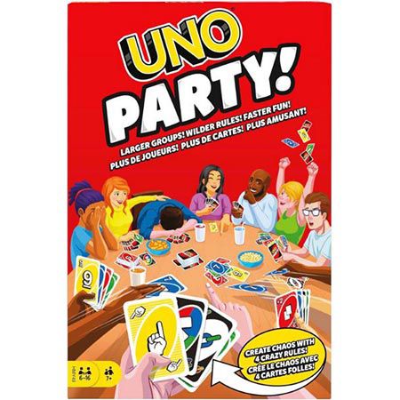 UNO Party Kartenspiel für große Gruppen mit neuen Regeln für 13,99€ (statt 19€)