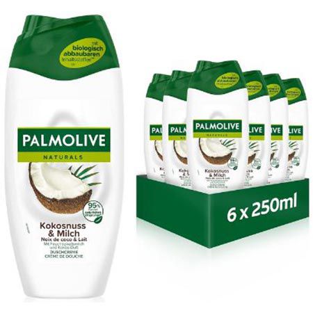 6er Pack Palmolive Naturals Kokosnuss & Milch, 250ml ab 5,34€ (statt 8€)