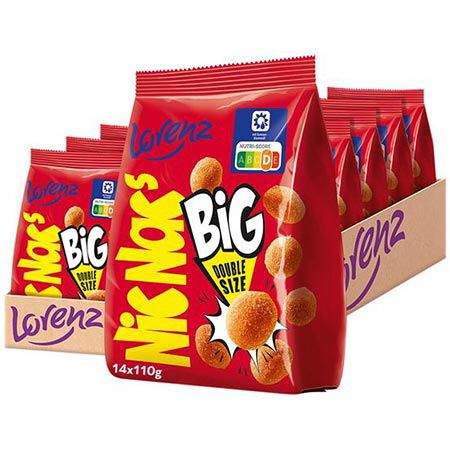 🥜 14er Pack Lorenz NicNac’s Original BIG (1,5Kg) ab 14,44€ (statt 28€)