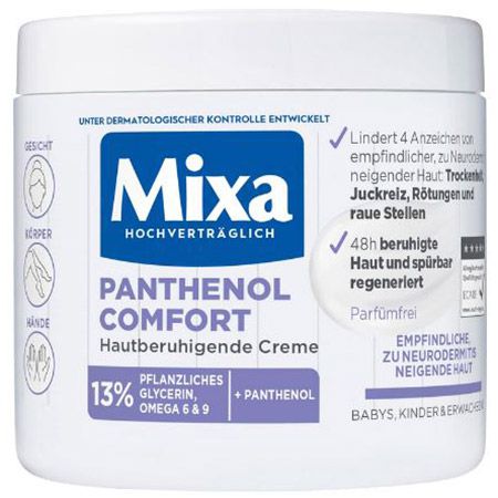 Mixa Panthenol Hautberuhigende Creme, 400 ml ab 6,12€ (statt 8€)