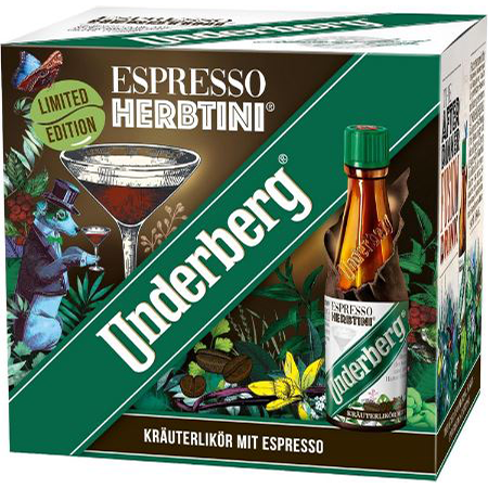 12er Pack Underberg Espresso Herbtini, je 0,02L für 9,39€ (statt 14€)