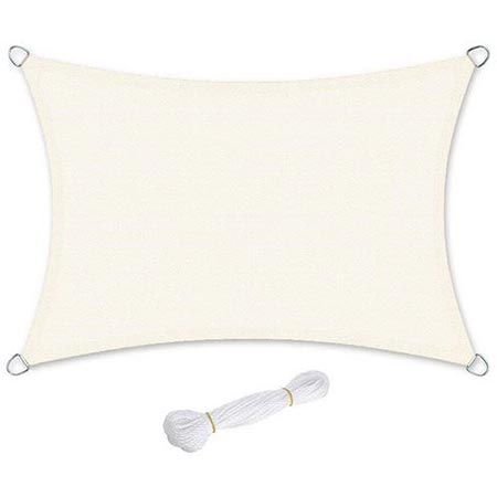 Songmics Sonnensegel aus HDPE, 3 x 4 m in Beige für 20,99€ (statt 35€)