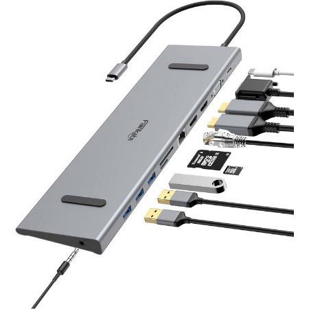 fairikabe 11 in 1 USB C Docking Station mit PD 100W für 32,50€ (statt 65€)