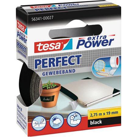 3er Pack tesa extra Power Perfect Gewebeband, 2,75m x 19mm für 8,55€ (statt 15€)
