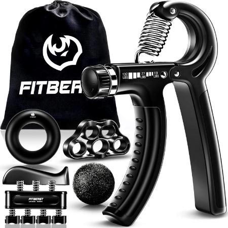 FitBeast Hand  & Fingertrainer Set, 5 tlg. für 9,87€ (statt 19€)