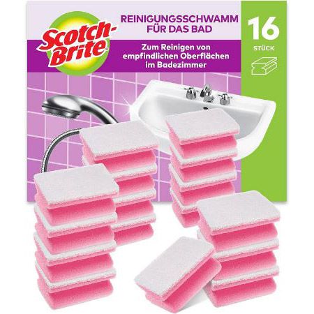 16er Pack Scotch-Brite Bad-Reinigungsschwamm ab 9€ (statt 12€)