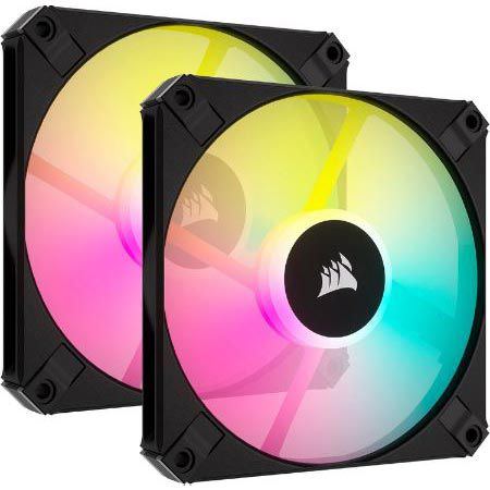 2er Pack Corsair AF120 RGB Slim, 120 mm PWM Lüftersatz für 49,90€ (statt 57€)