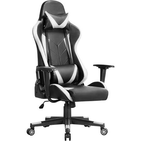 Yaheetech Gaming Stuhl aus Kunstleder, 150kg belastbar für 74,99€ (statt 100€)