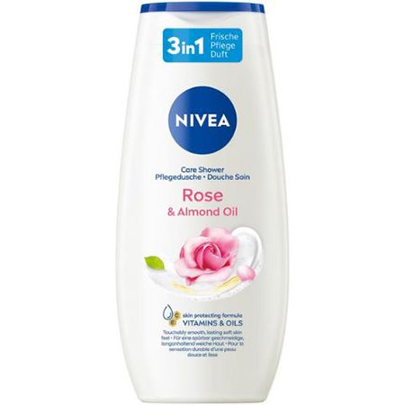 Nivea Rose & Almond Oil Pflegedusche, 250ml ab 1,12€ (statt 1,75€)