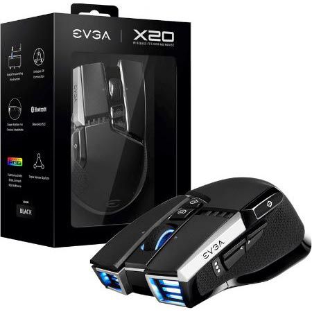 EVGA X20 Wireless Gaming Mouse mit 16K DPI für 34,90€ (statt 48€)