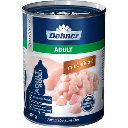 🐱 6 x 400g Dehner Premium Katzenfutter Geflügel ab 6,54€ (statt 12€)