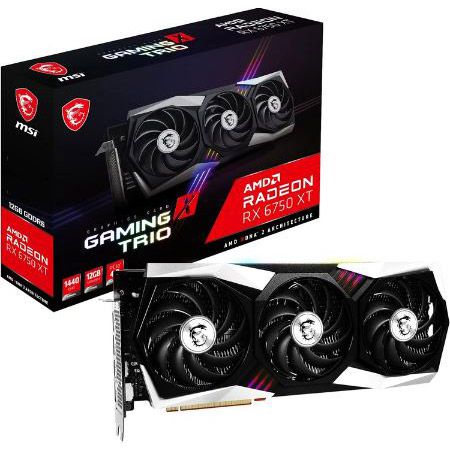 MSI Radeon RX 6750 XT Gaming X Trio Grafikkarte, 12GB für 394,60€ (statt 469€)