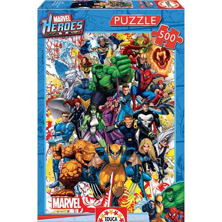 Educa 15560 Marvel Super Heroes Puzzle, 500 Teile für 5,69€ (statt 14€)