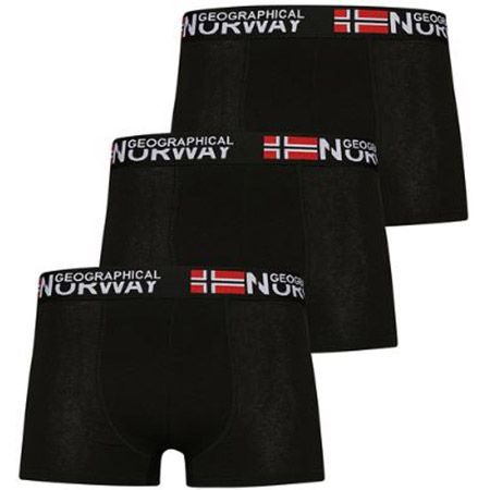 3er Pack Geographical Norway Boxershorts in versch. Designs für 12,84€