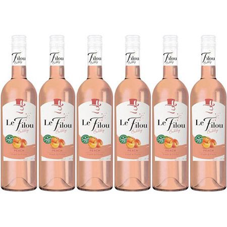6 Flaschen Le Filou Bubbly Peach Wein-Cocktail für 20,34€ (statt 24€)