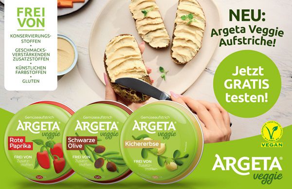 Argeta® Veggie Aufstrich kostenlos ausprobieren