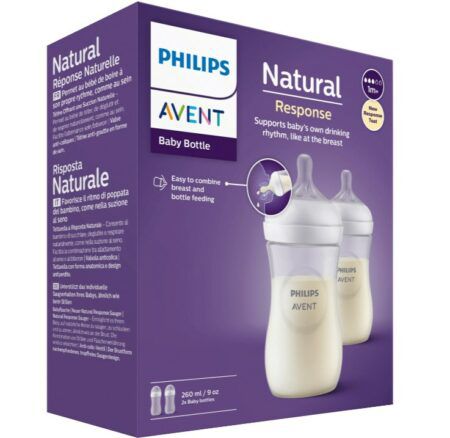 Philips AVENT Natural Response 2x 260 ml Babyflaschen für 10€ (statt 14€)
