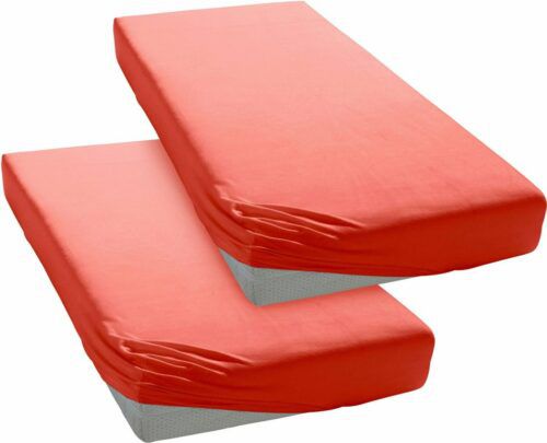 my home Spannbettlaken mit Rundum Gummizug 90 x 200cm 2er Pack ab 8€