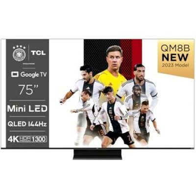 TCL 75QM8B 75 Zoll UHD Mini-LED TV mit 144 Hz für 1.299€ (statt 1.479€)