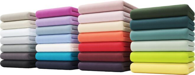 my home Spannbettlaken mit Rundum Gummizug 90 x 200cm 2er Pack ab 8€