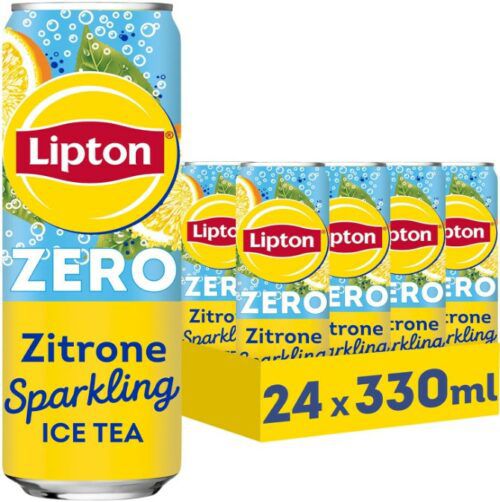 24x Lipton Ice Tea Sparkling Zero Zitrone (0,33 L) ab 10€ (statt 24€)