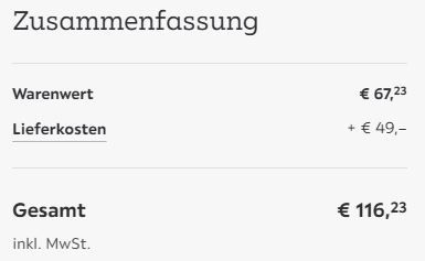 Modulares Loungeset Mario mit Auflage ab 116€ (statt 289€)