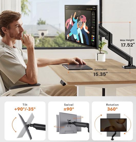 ErGear Monitor Halterung für max 32 Zoll & 10 kg für 19,83€ (statt 40€)