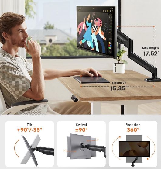 ErGear Monitor Halterung für max 32 Zoll & 10 kg für 19,99€ (statt 40€)