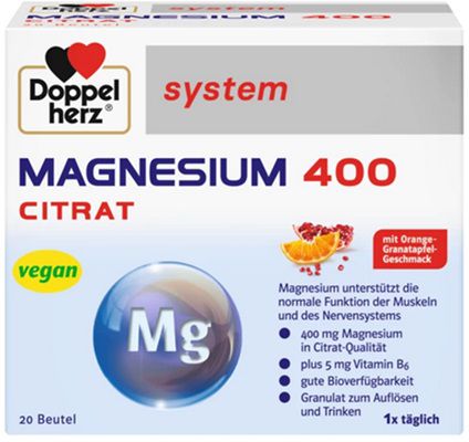 Doppelherz MAGNESIUM 400 CITRAT Probe gratis erhalten