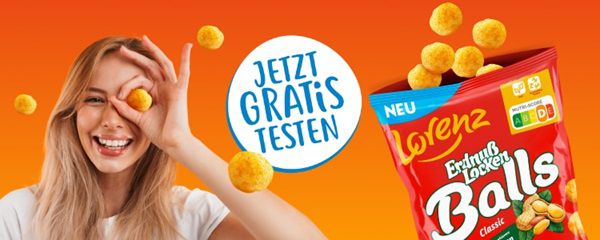 Lorenz ErdnußLocken Balls gratis ausprobieren