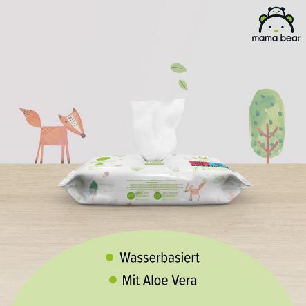 18 x 56er Pack Mama Bear Frisch Baby Feuchttücher (1.008 Tücher) ab 11,49€ (statt 16€)
