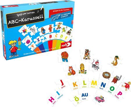 Noris ABC Karussell, Kinderlernspiel für 9,99€ (statt 14€)