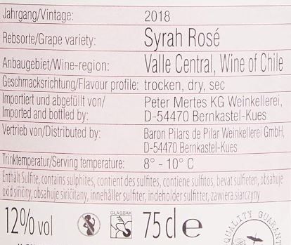 6 Flaschen Peter Mertes Andes Syrah Rosé, trocken ab 12,14€ (statt 20€)