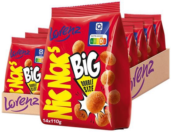 🥜 14er Pack Lorenz NicNacs Original BIG, je 110g ab 19,19€ (statt 28€)