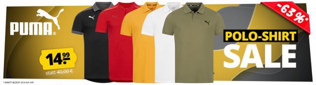 PUMA Essential Pique Polo Shirt in versch. Farben ab 14,99€