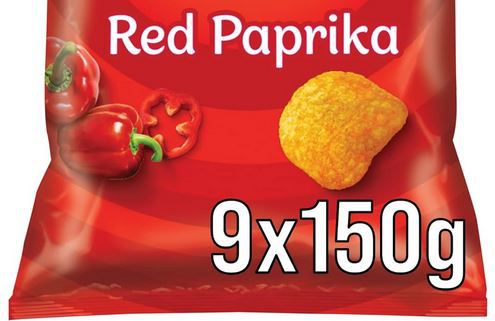 9er Pack Lays Red Paprika Kartoffelchips, je 150g für 14,29€ (statt 18€)