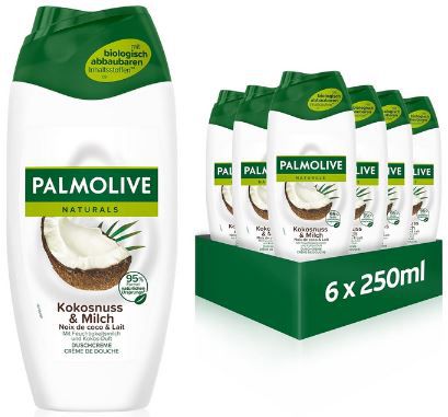 6er Pack Palmolive Naturals Kokosnuss & Milch, 250ml ab 5,34€ (statt 8€)