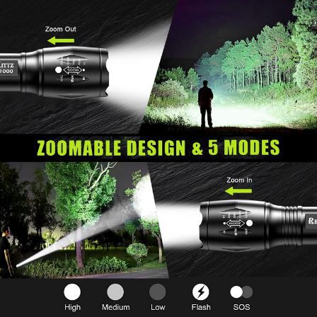 2er Pack Rehkittz S1000 LED Taschenlampe mit 2.000 Lumen für 8,39€ (statt 14€)
