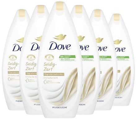 6er Pack Dove Duschgel Seidig Zart, je 250 ml ab 10,52€ (statt 14€)