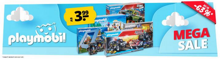 SportSpar Playmobil Mega Sale ab 3,99€ + 5€ Gutschein