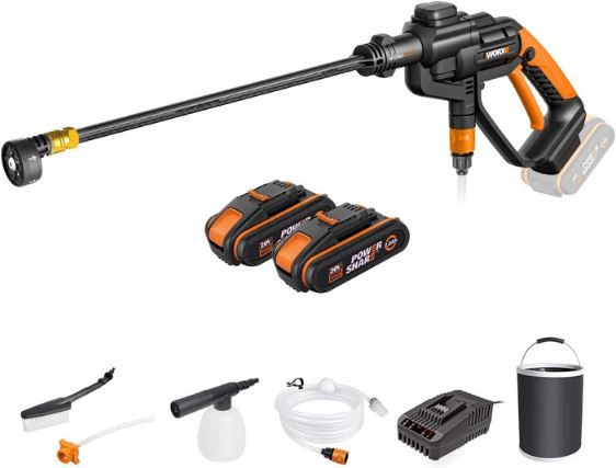 Worx WG620E.4 Hydroshot Akku Hochdruckreiniger mit Zubehör für 161,49€ (statt 190€)