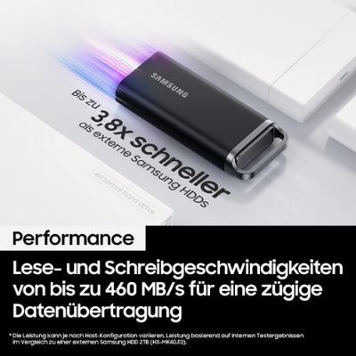 Samsung T5 EVO USB 3.2 Portable SSD mit 4 TB für 257,69€ (statt 271€)