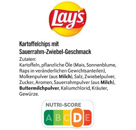 😋 9x Lays Sour Cream & Onion Chips für 10,19€ (statt 18€)   1,13€ je Tüte