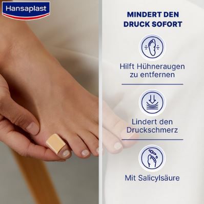 8er Pack Hansaplast Hühneraugen Pflaster mit Salicylsäure ab 2,35€ (statt 3€)