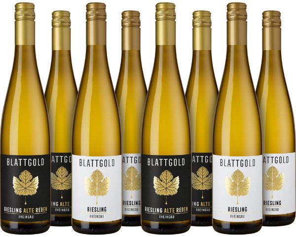 8 Flaschen Blattgold Riesling & Alte Reben Riesling für 46,80€ (statt 95€)