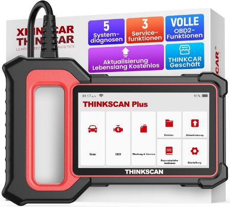 ThinkScan Plus S4 OBD2 Diagnosegerät mit lebenslangen Updates für 74,99€ (statt 120€)