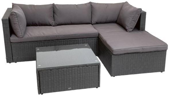 Livarno home Loungeecke mit Tisch für 334,90€ (statt 515€)