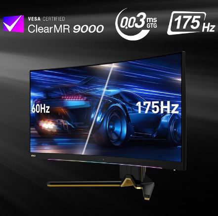 MSI MEG 342CDE QD 34 OLED Curved Gaming Monitor, 175Hz für 899€ (statt 985€)