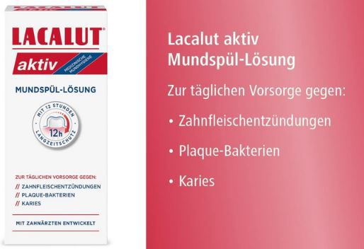 Lacalut Zahnsteinkontrolle aktiv Mundspül Lösung, 300ml ab 2,21€ (statt 4€)